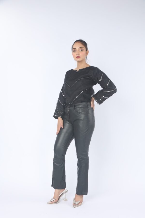 Ladies leather pants